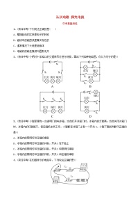 中考物理一轮复习13《认识电路探究电流》中考真题演练（含答案）