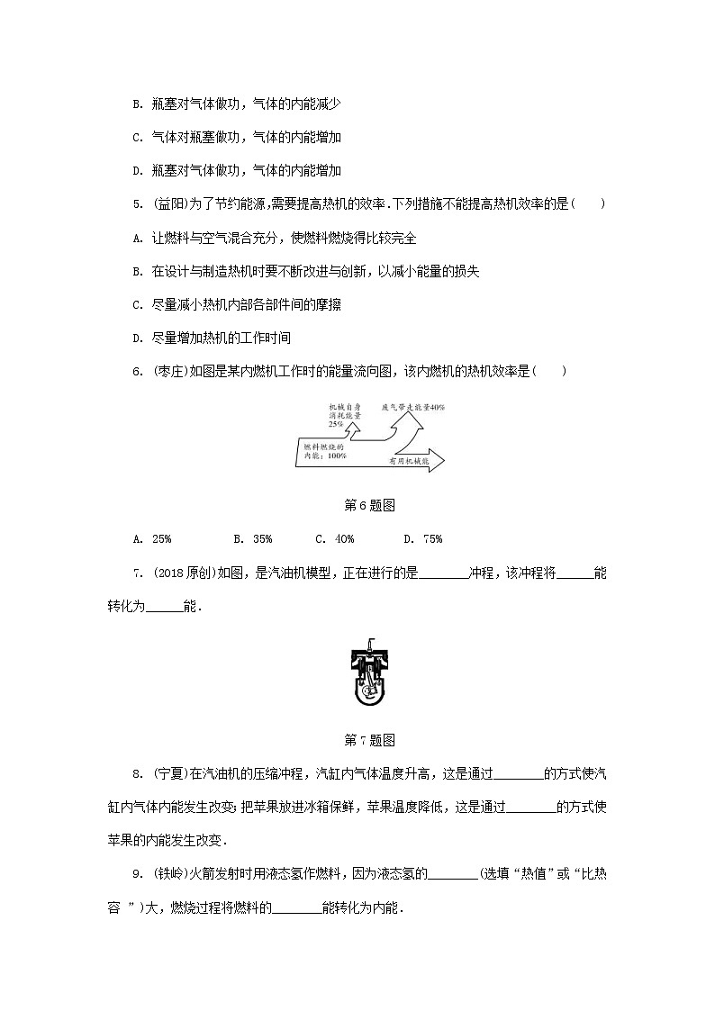 中考物理一轮复习基础过关复习集训18《内能的利用》练习册（含答案）第2页