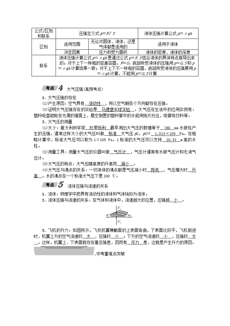 中考物理一轮复习讲与练第07讲《压强》（含答案）第3页