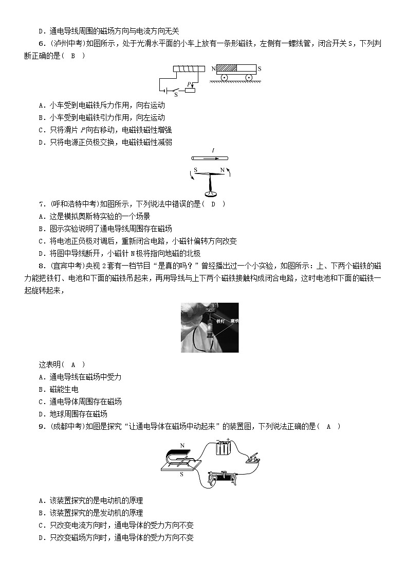 中考物理一轮复习第14讲《从指南针到磁浮列车》同步精练（含答案）第2页