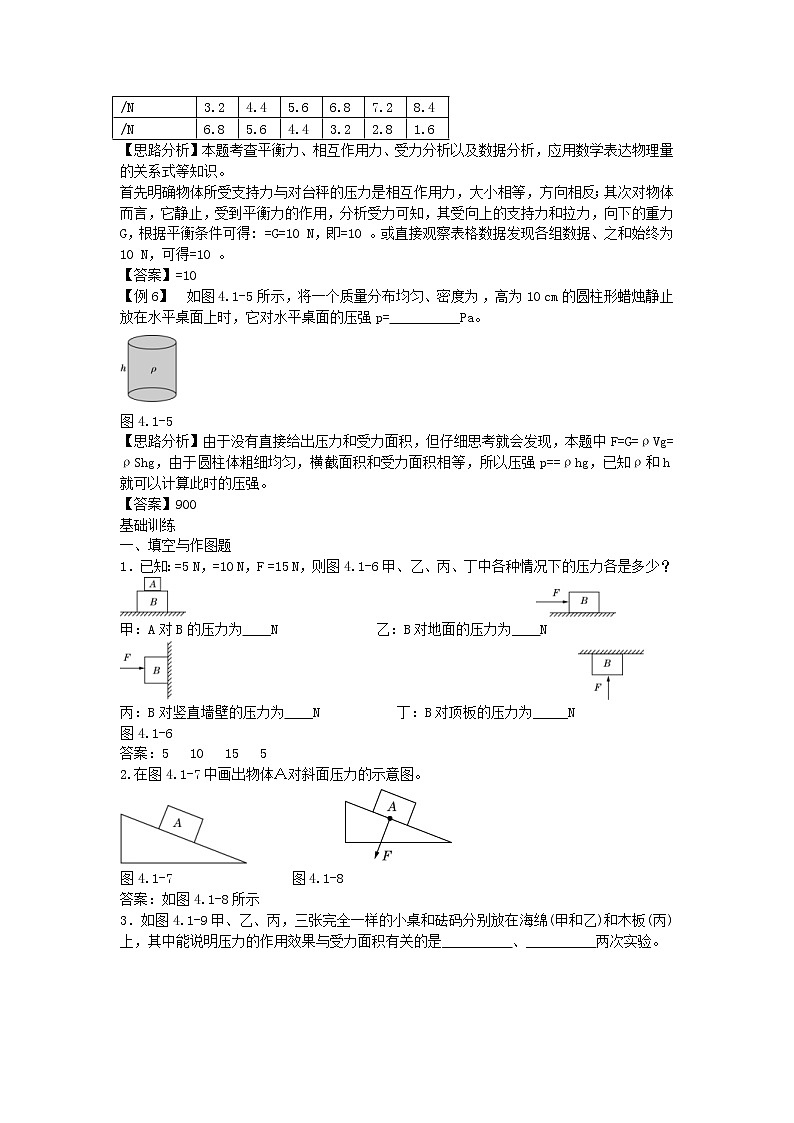 中考物理二轮复习方法指导《压强和浮力》典例点拨 (含答案)第3页