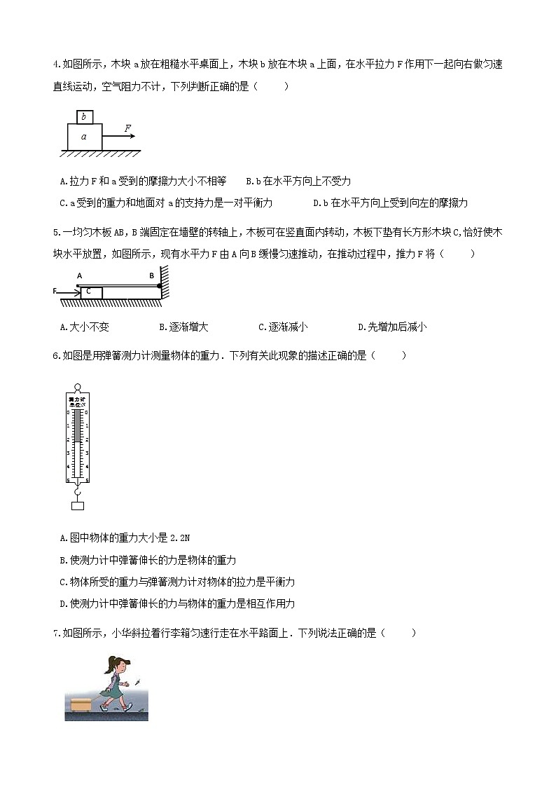 中考物理二轮专题复习《力》（含答案）第2页