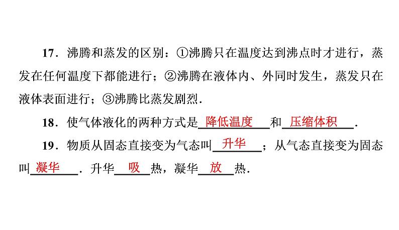 期末复习(三)物态变化（习题PPT））2021-2022学年八年级上册物理人教版(共26张PPT)第7页