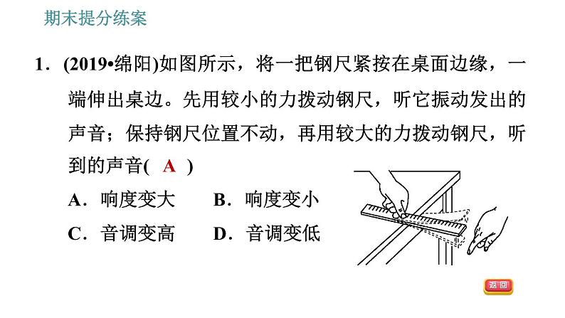 人教版八年级上册物理习题课件 期末提分练案 第2讲   第2课时   素养专项提升   探究声现象所运用的方法（24张）03