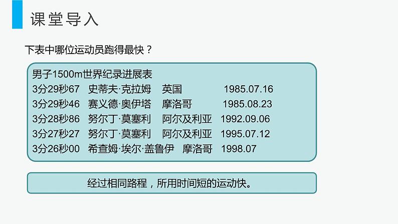 人教版物理八年级上册课件：1.3 运动的快慢（共35张PPT）04