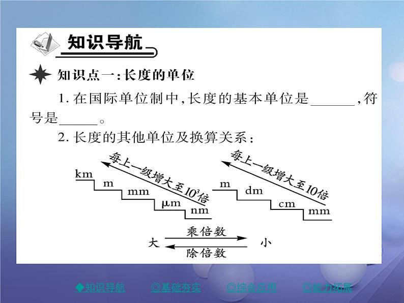 人教版八年级物理上册1.1长度和时间的测量第1课时《长度和时间的测量》教学课件第2页