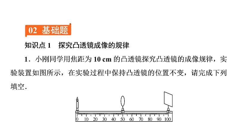 5.3凸透镜成像的规律（习题PPT））2021-2022学年八年级上册物理人教版(共17张PPT)04