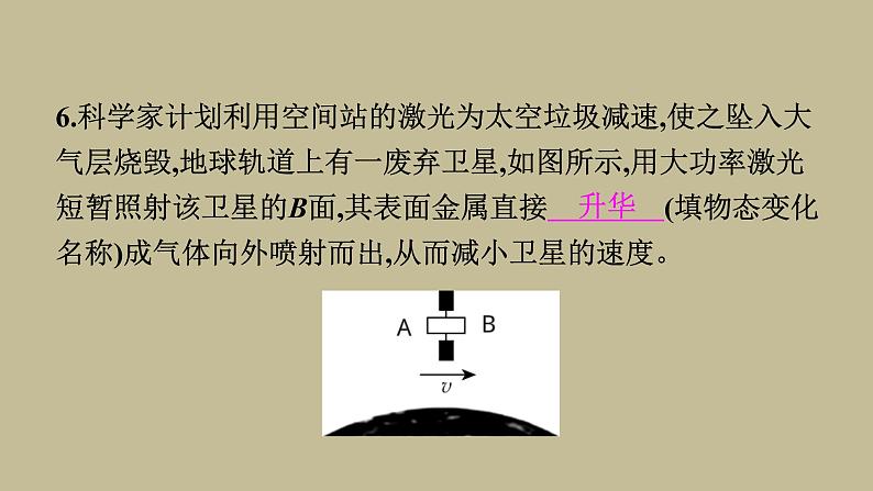 3.4升华和凝华习题课件2021--2022学年人教版八年级物理上册(共18张PPT)06