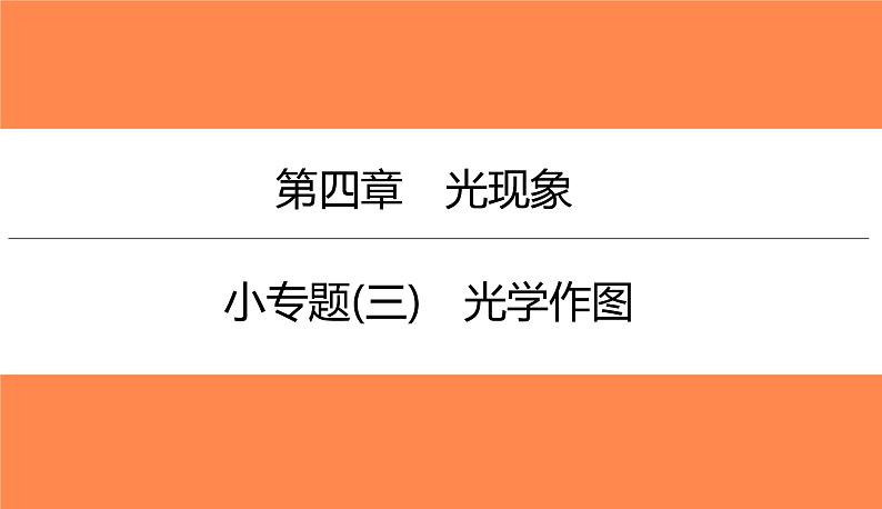 小专题(三)光学作图（习题PPT）2021-2022学年八年级上册物理人教版（19张）第1页