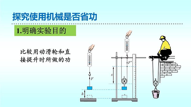 9.5探究——使用机械是否省功  北师大版初中物理八年级下册课件03