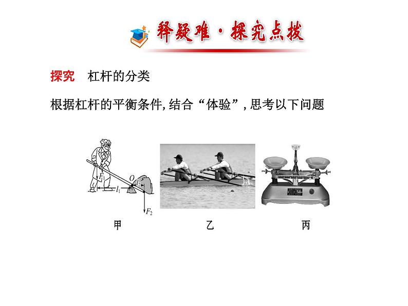 人教版八年级物理下册12.1 杠杆(课件 教案 导学案）07