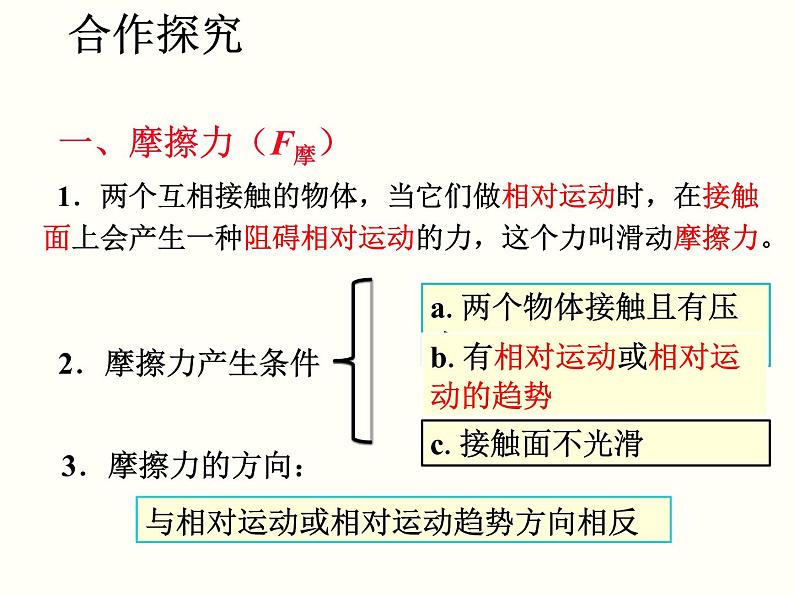 第1课时 摩擦力及其探究13张ppt第4页