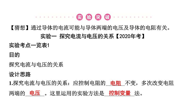 2022中考一轮复习 第一部分 基础资料 第15课时 欧姆定律-第1讲 探究电流与电压、电阻的关系课件PPT第2页