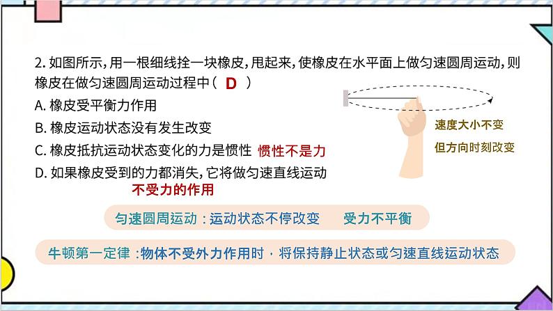 7.4  探究物体受力时怎样运动课件PPT第6页