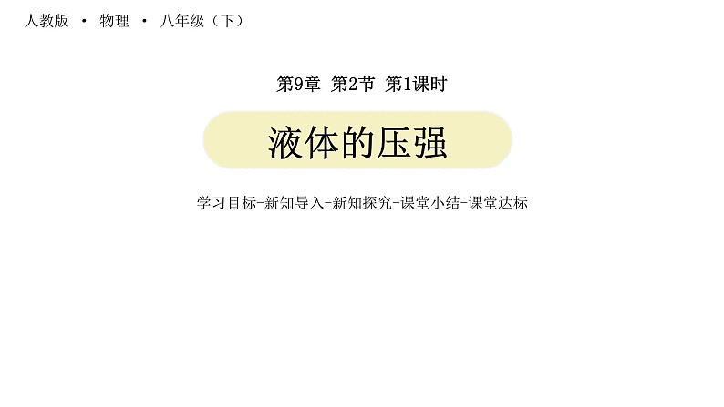 人教版八年级物理下册----9.2.1液体的压强  课件+ 素材01