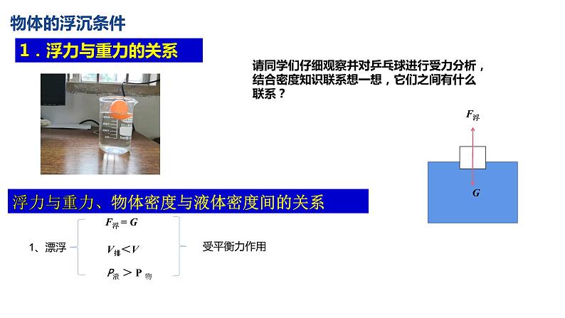 10.3 物体的浮沉条件及应用 课件-2021-2022学年人教版物理八年级下册第5页