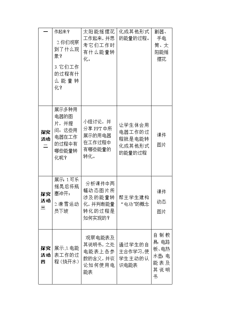 教科版九年级物理上册 6.1 电功(1)（教案）02