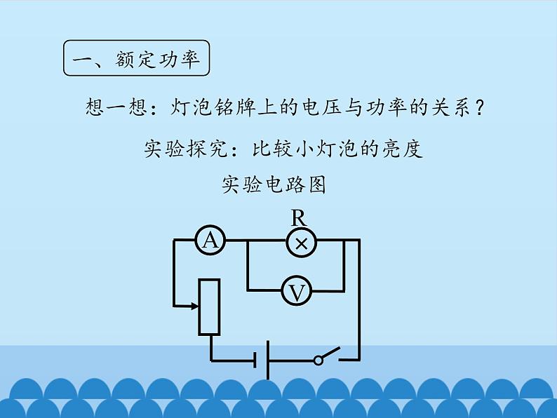 教科版九年级物理上册 6.4 灯泡的电功率_（课件）05