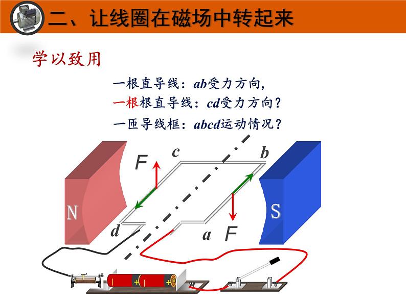 教科版九年级物理上册 8.2 磁场对电流作用（课件）第5页