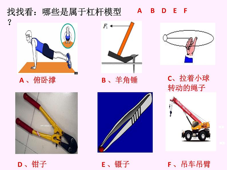 教科版物理八年级下册 《杠杆》复习课（课件）第5页