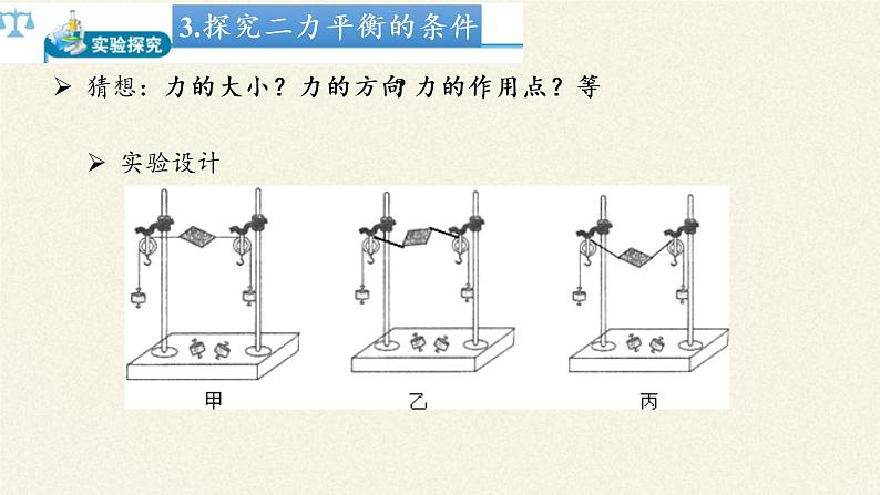 教科版物理八年级下册 8.2 力的平衡(3)（课件）第4页