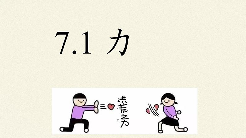 教科版物理八年级下册 7.1 力(5)（课件）第2页