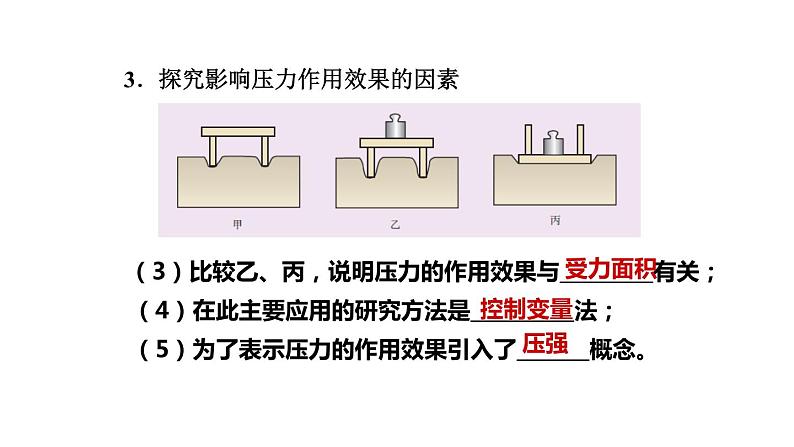 教科版物理八年级下册 9.1 压强复习（课件）第5页