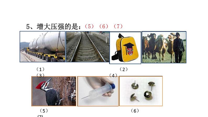 教科版物理八年级下册 9.1 压强复习（课件）第7页