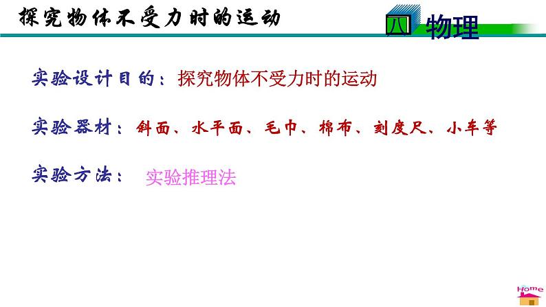 教科版物理八年级下册 8.1 牛顿第一定律  惯性（课件）04
