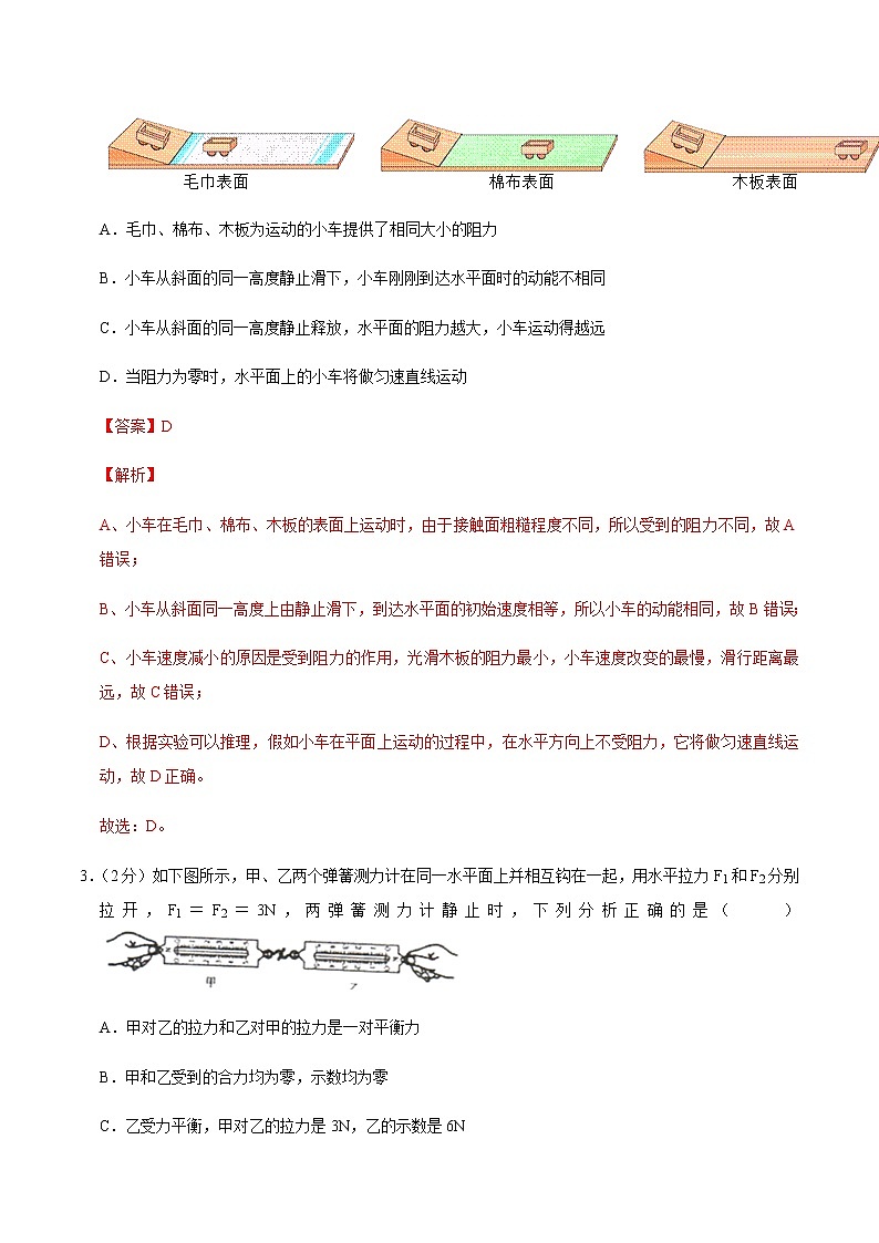 八年级物理下学期期中测试卷03（辽宁专用）（解析版）第2页