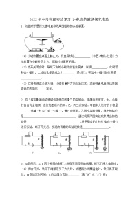 2022年中考物理复习之专题突破训练-电流的磁场探究实验