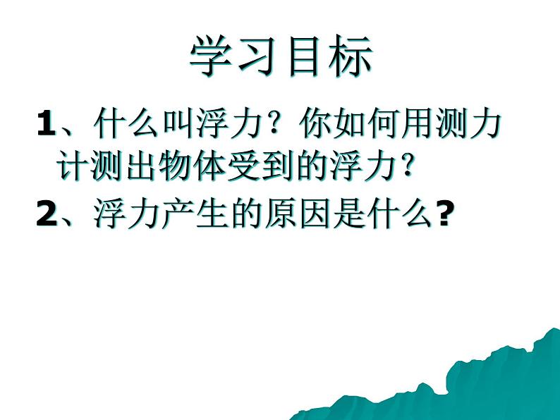 教科版物理八年级下册 10.2 认识浮力（课件）第2页