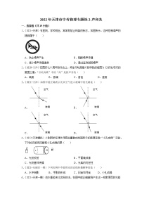 2022年天津市中考物理专题练2-声和光