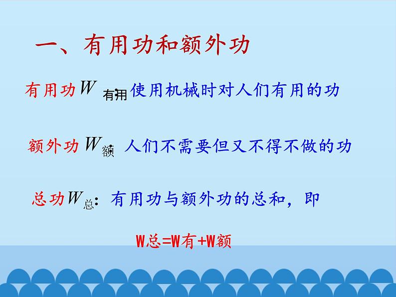 教科版物理八年级下册 11.4 机械效率_（课件）第5页