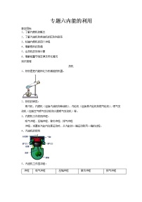 2022年中考物理专题专题六内能的利用导学案