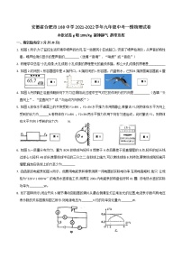 2022年安徽省合肥一六八中学中考一模物理试卷(word版含答案)