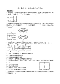 苏科版九年级全册第十三章 电路初探4 电压和电压表的使用第2课时课时训练