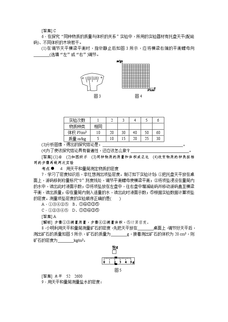 2021-2022学年苏科版初二物理下册第六章《物质的属性》单元复习（含答案）第2页