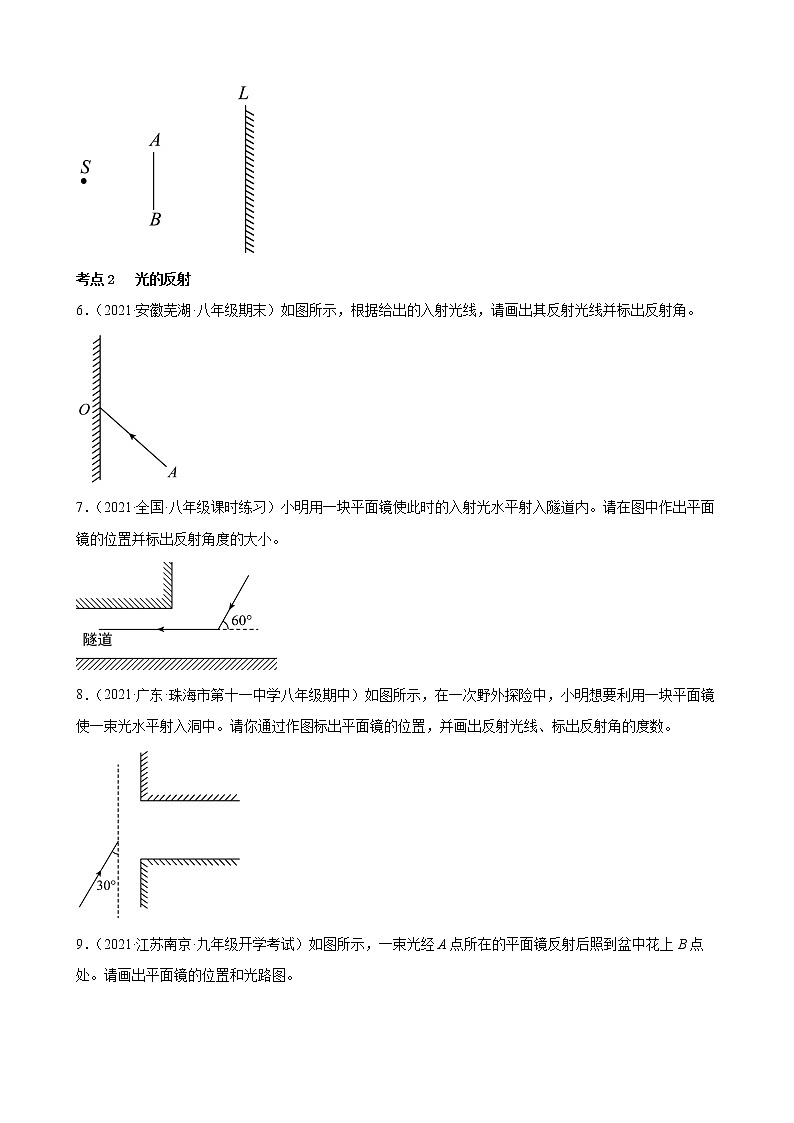 2022年中考物理二轮专题复习-光现象作图第2页
