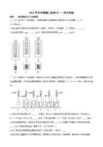 2022年中考物理二轮复习——浮力实验