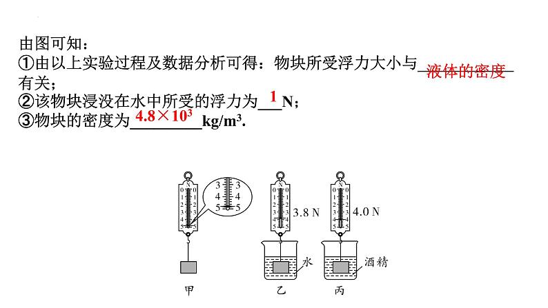 2022年初中物理二轮复习课件：浮力的相关实验第3页