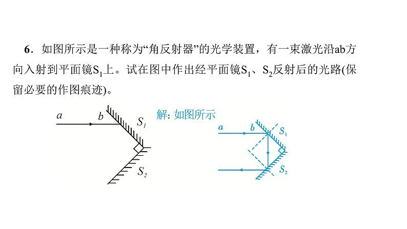 2022年中考物理复习课件专题七　光学作图08