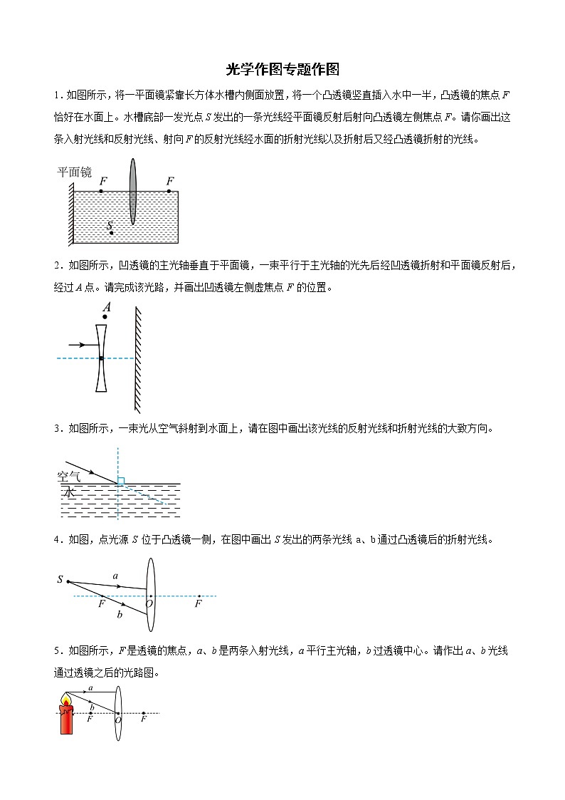 2022年中考物理二轮专题复习+光学作图第1页