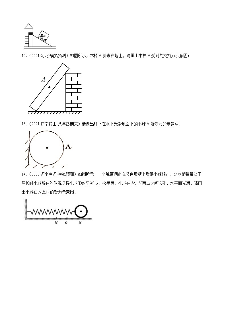 2022年中考物理二轮复习作图专题练习——弹力第3页