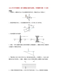 2022年中考物理二轮专题能力提升训练：作图题