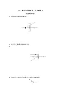 2022年重庆中考物理第二轮专题复习作图题训练2