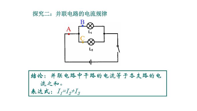 15.5 串、并联电路中电流的规律 课件-2021-2022学年人教版物理九年级全一册第7页