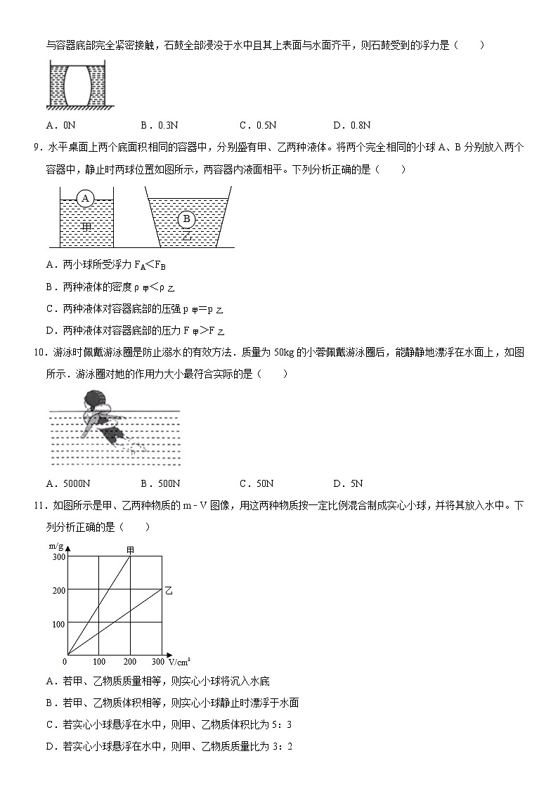 第十章 浮力（能力提升）（原卷版）第3页