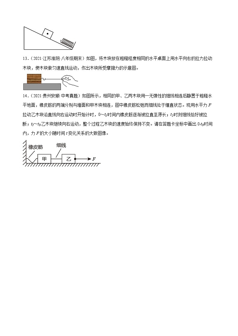 2022年中考物理二轮作图专题精选——摩擦力作图第3页