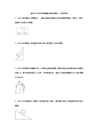 备战2022年中考物理能力提升演练——力学作图